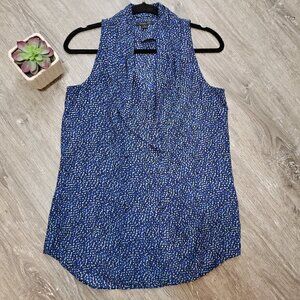 Rachel Zoe Silk Sleeveless Double Breasted Blouse